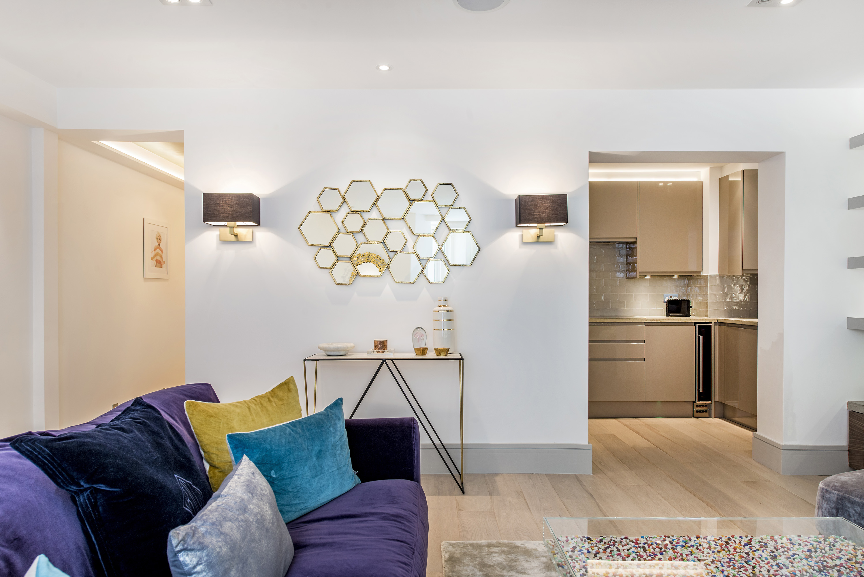 Living room luxury London refurbishment project