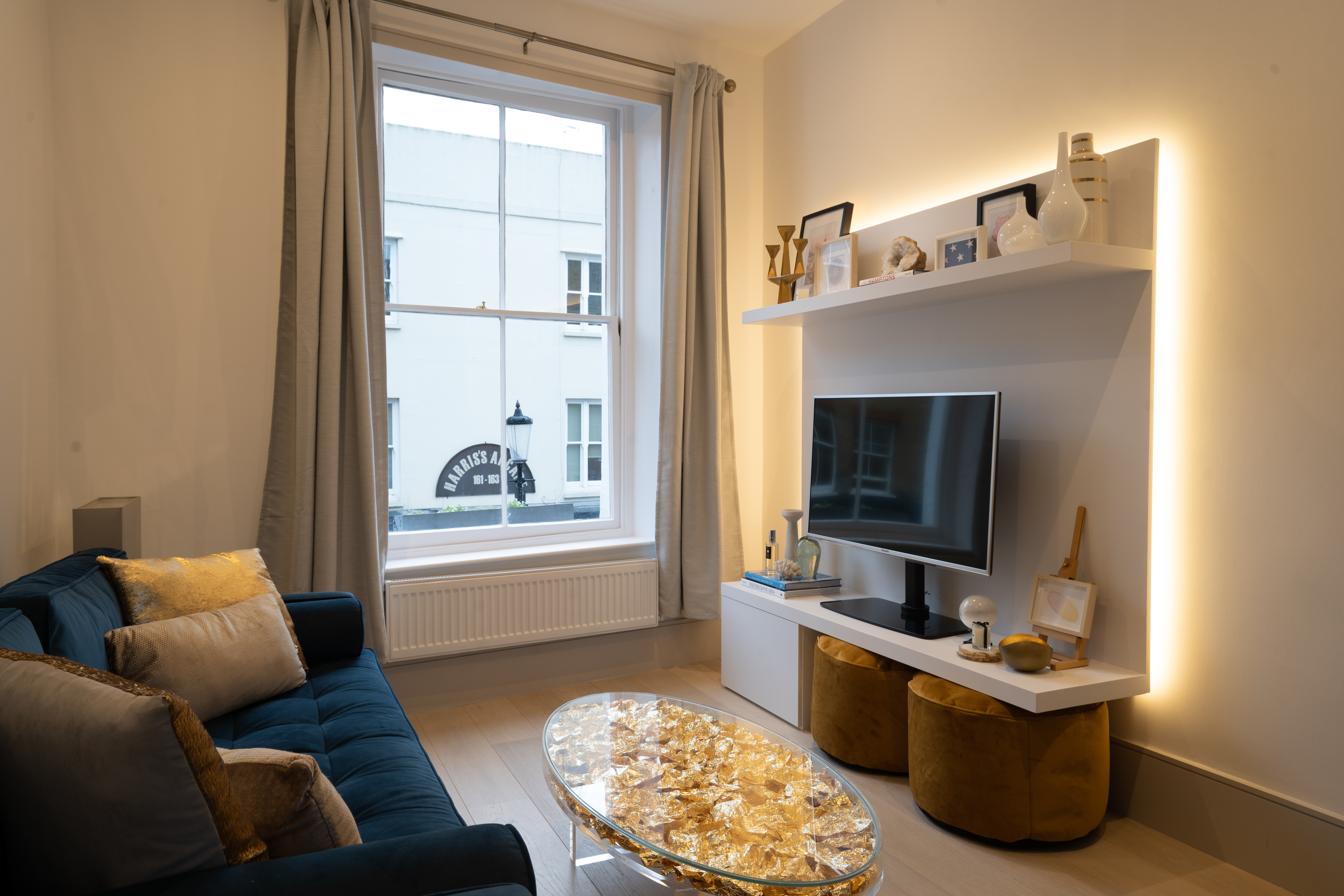 Luxury refurbishment Notting Hill living room