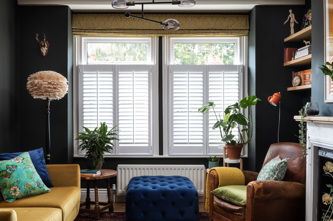 Cafe style shutters for lounge