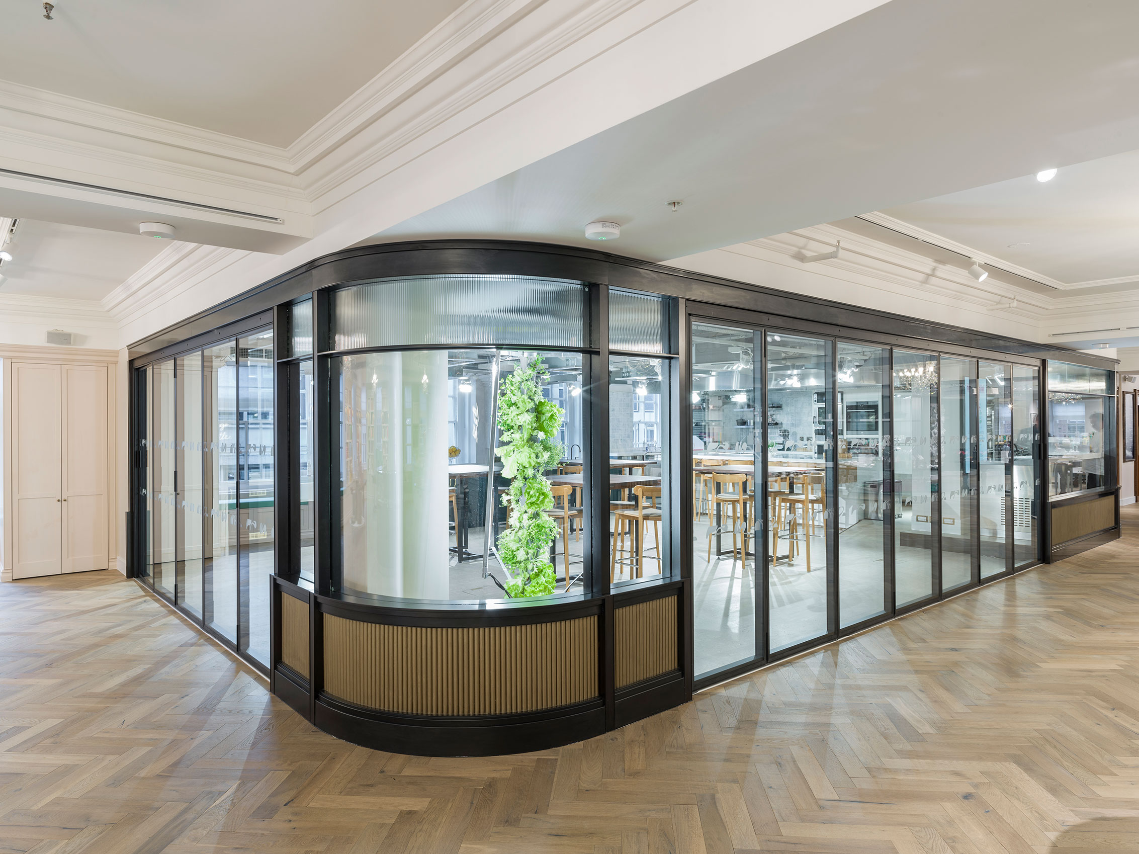 Fortnum & Mason shop floor with Franklin Herringbone Wood Floor