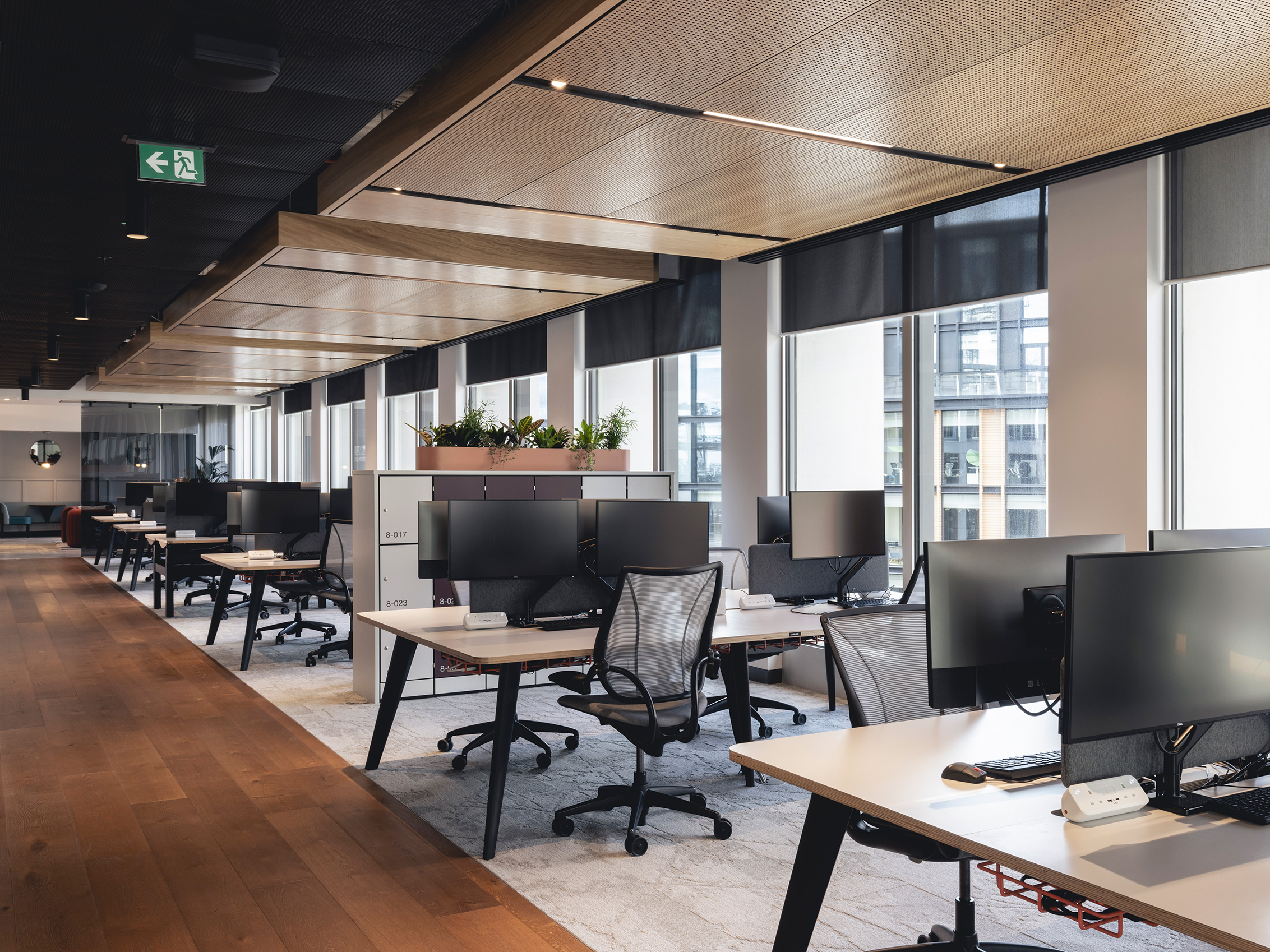 AstraZeneca workspace feat. Woodworks handmade wood flooring