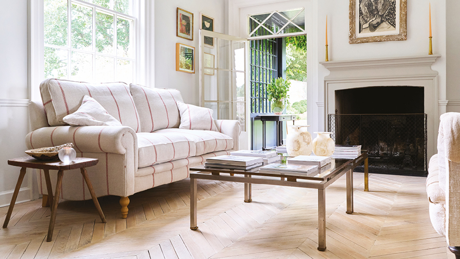Sofas & Stuff | Aldingbourne 3 seater sofa in Grain Stripe Red 