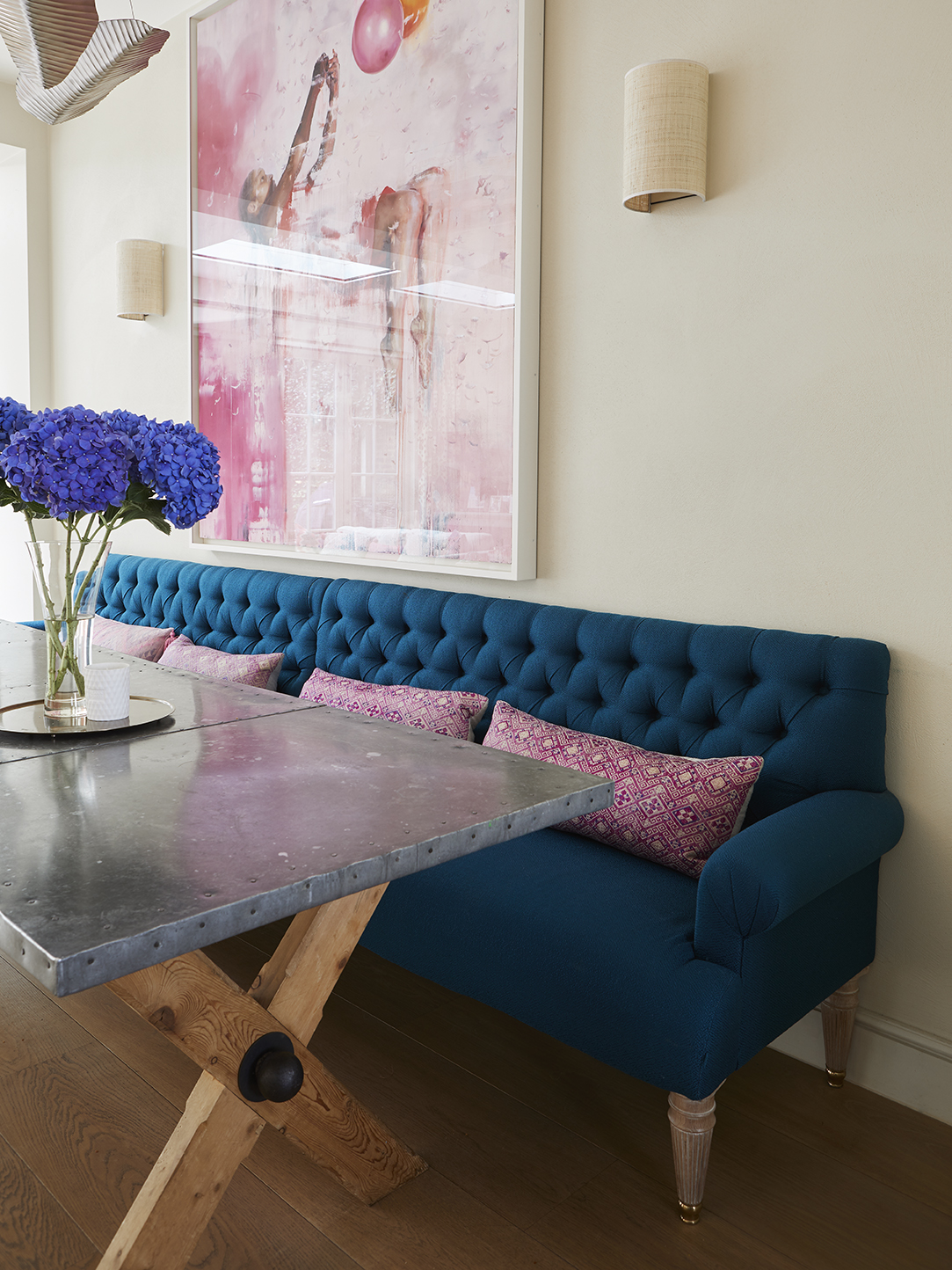 Dining Room with bespoke banquette