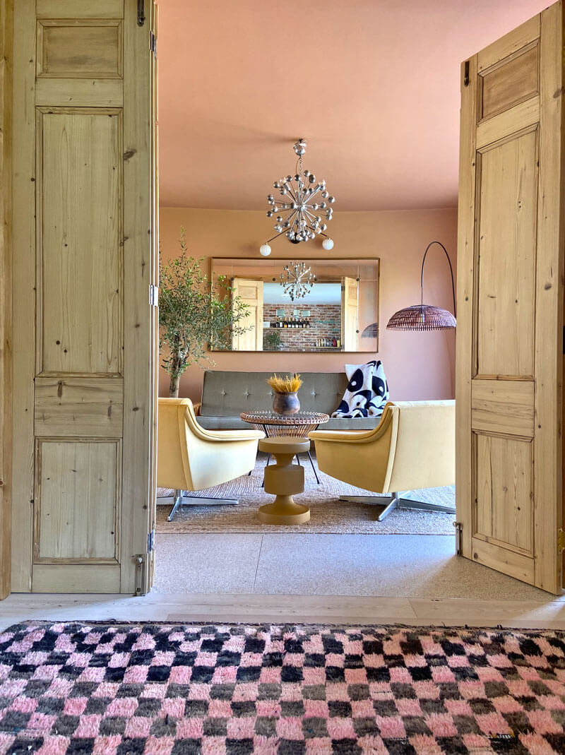 Garden Room through reclaimed doors