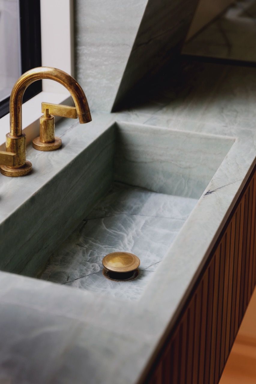 Bathroom in East London featuring Studio Ore Taps