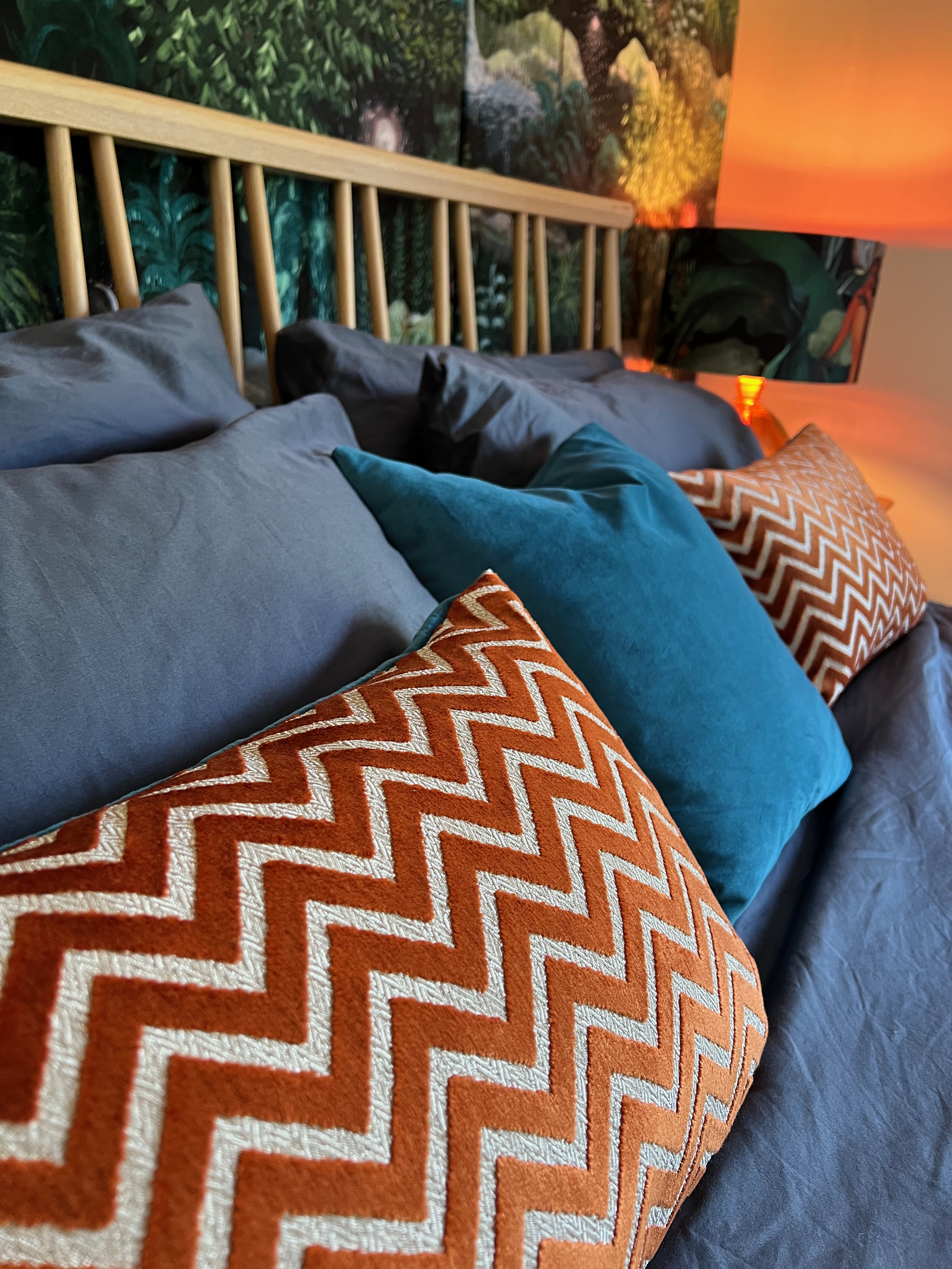 Colourful bedding