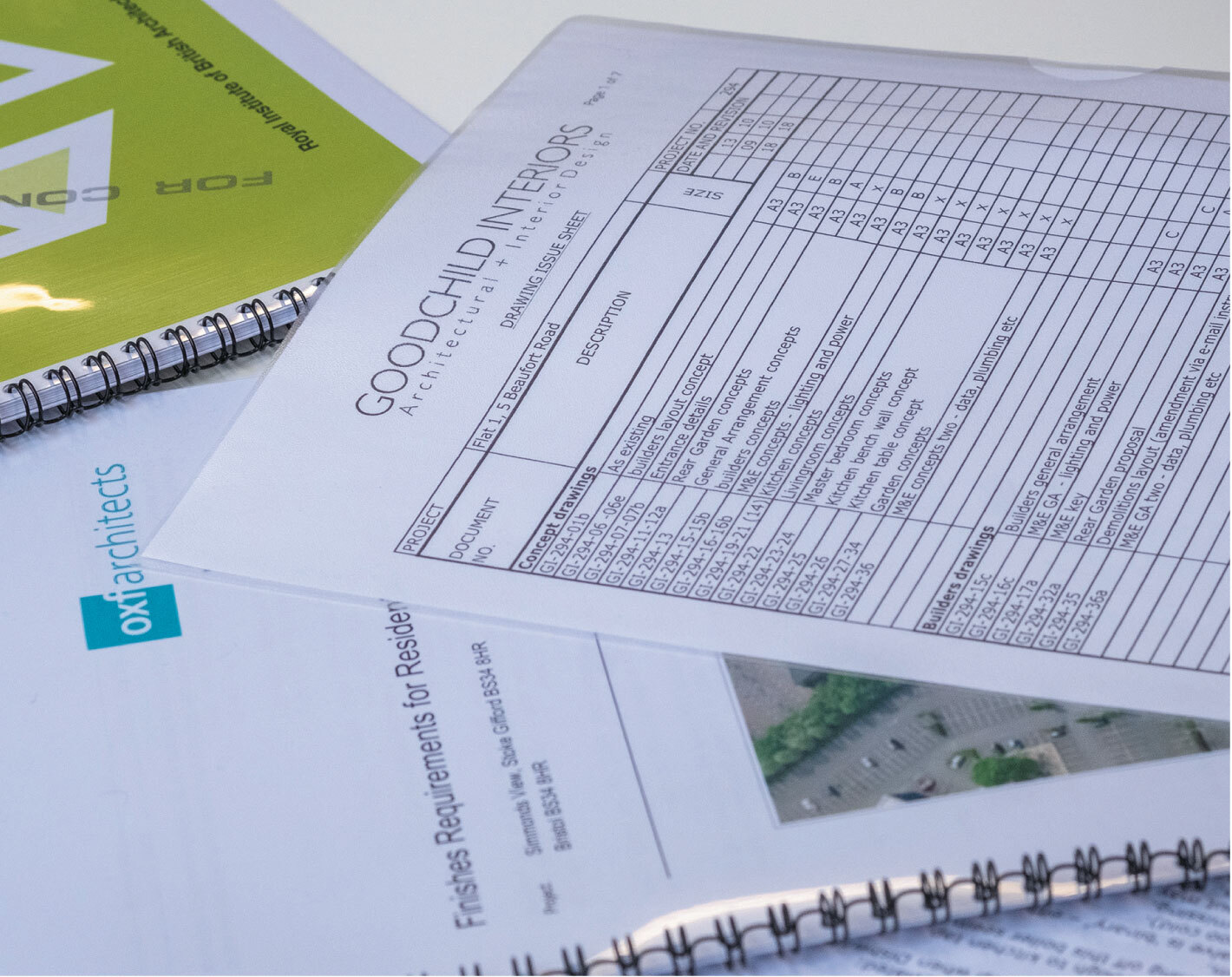 paperwork on a desk