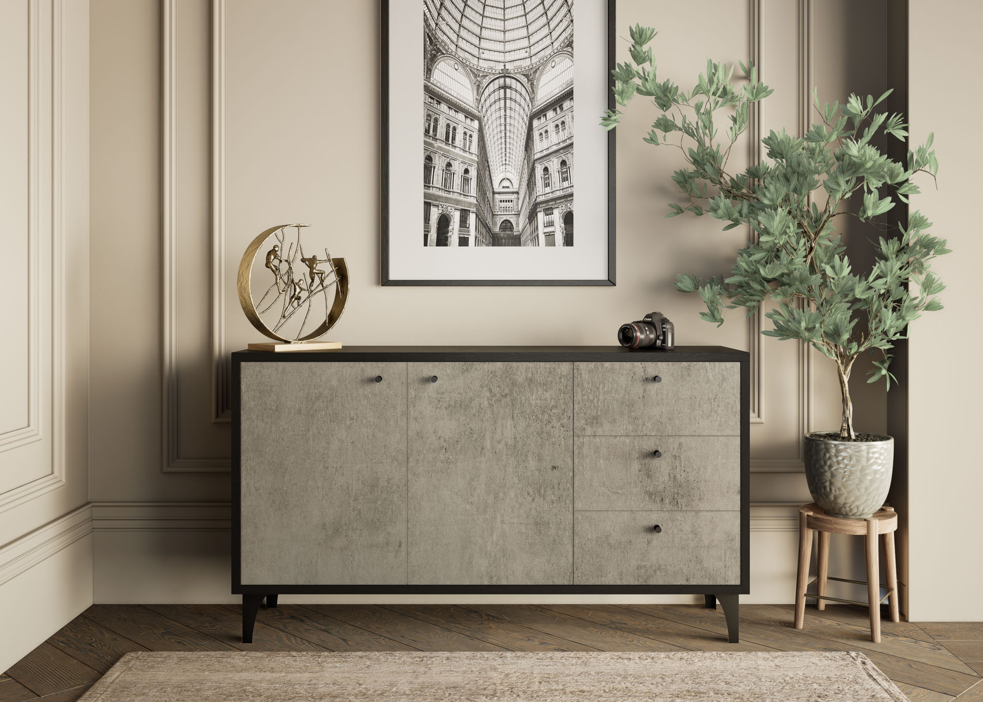 Custom-buillt sideboards