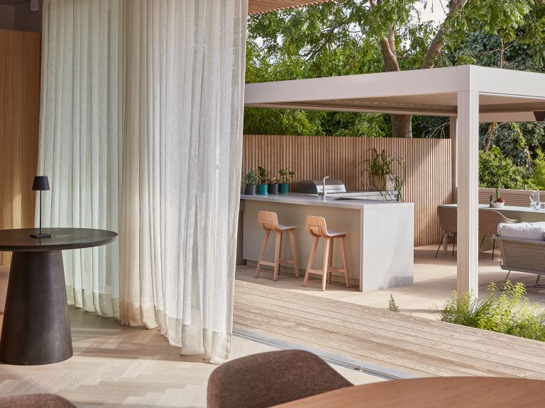 Outdoor dining area