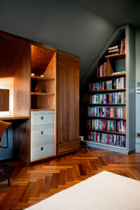 Office and bookshelf