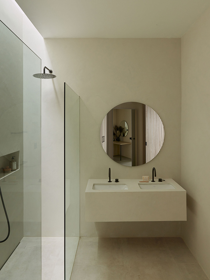 Spacious master ensuite with double, light filled shower.
