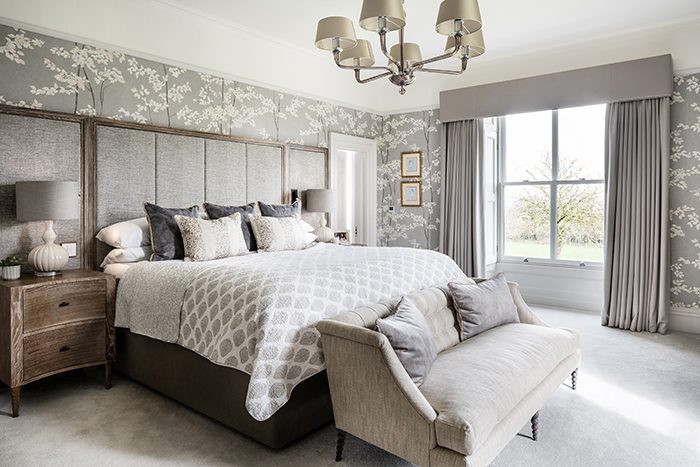 Georgian Shooting Lodge Master Bedroom.