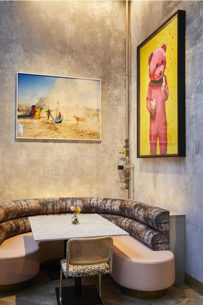 Paradise Green Sunrise Bar Banquette Booth