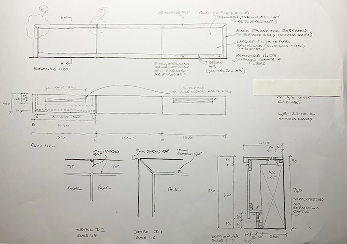 AC Unit Plan and Sections