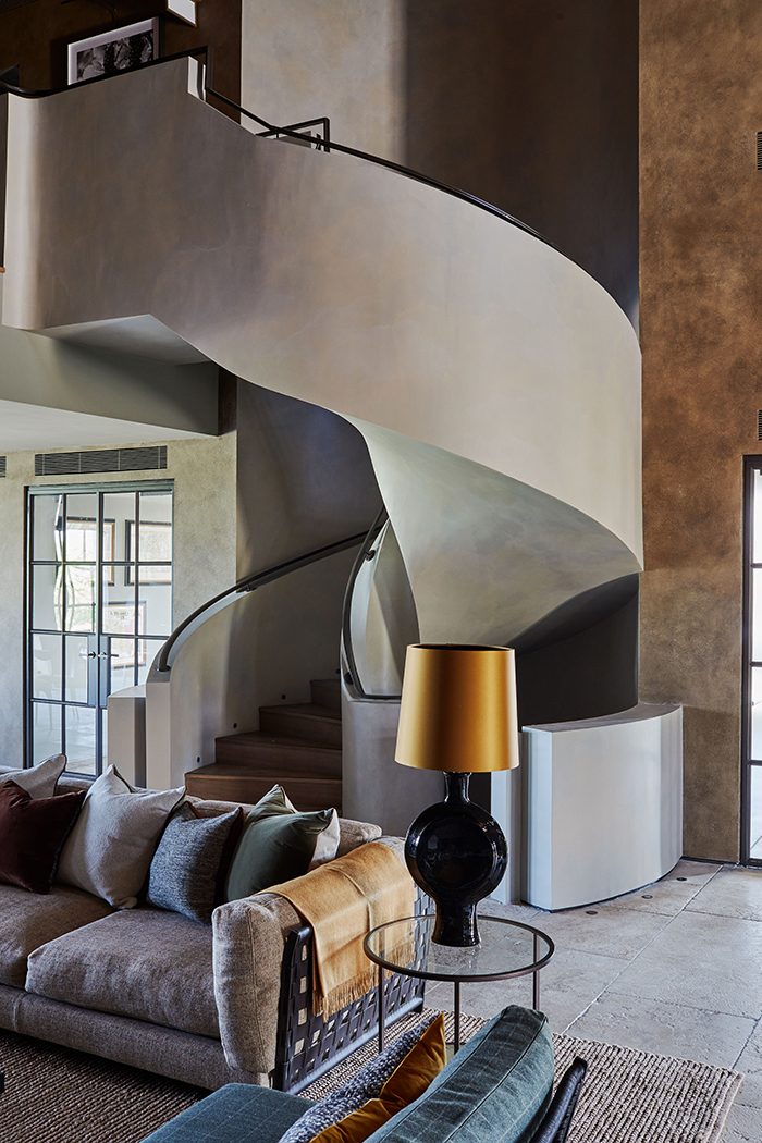 Exton Hall - Arching Staircase