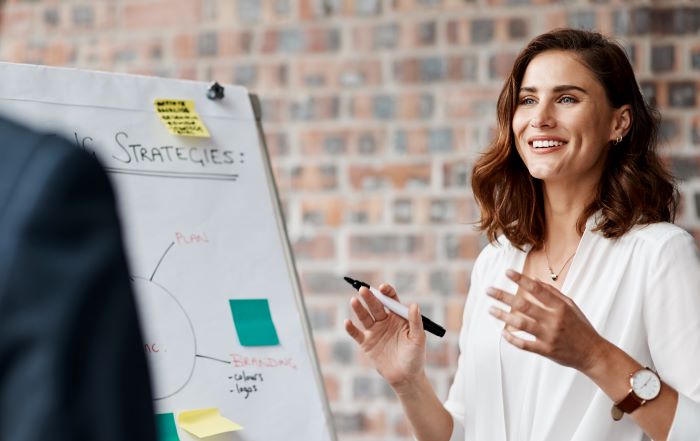 Woman talking strategies