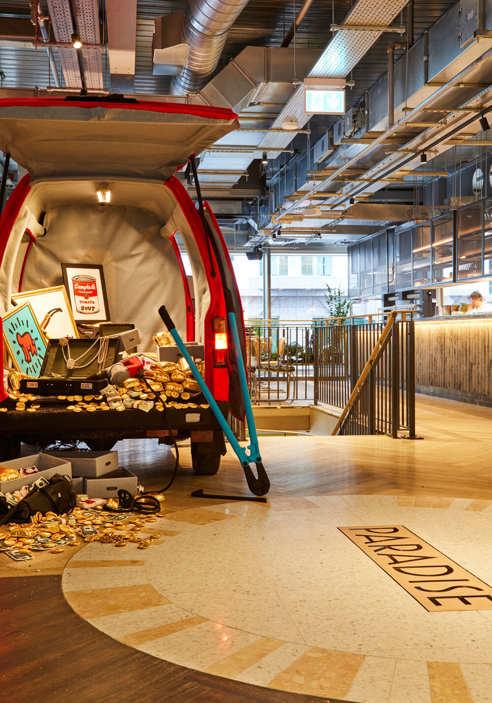 Seating area in restaurant