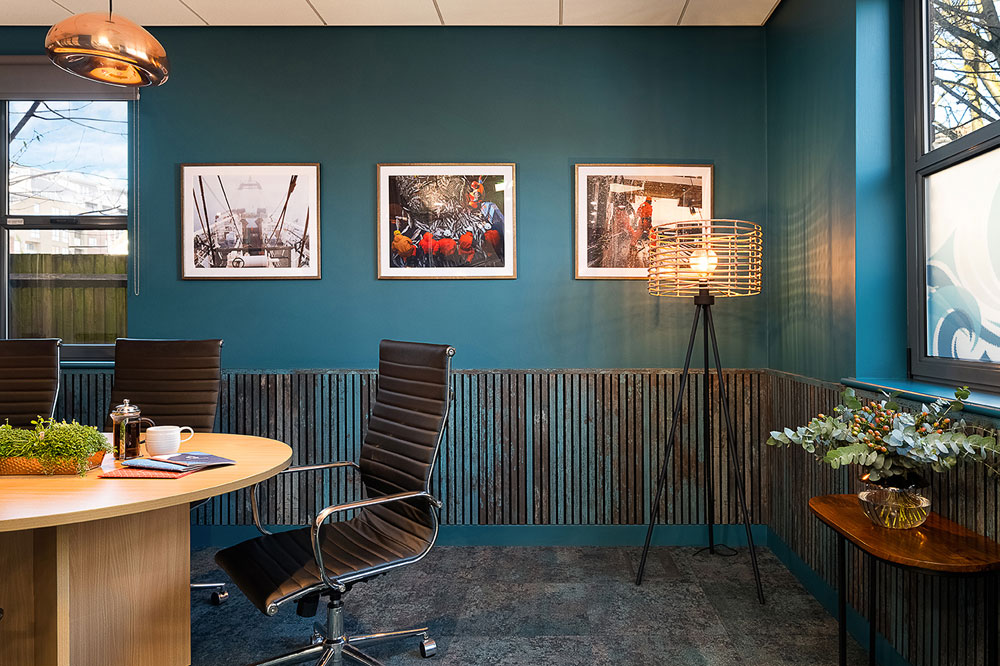 Office table and chairs