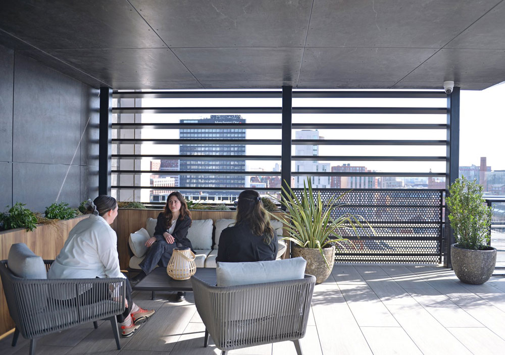 under roof terrace canopy