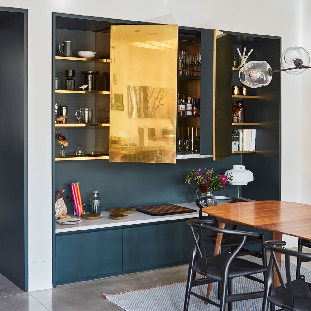 Storage in dining room