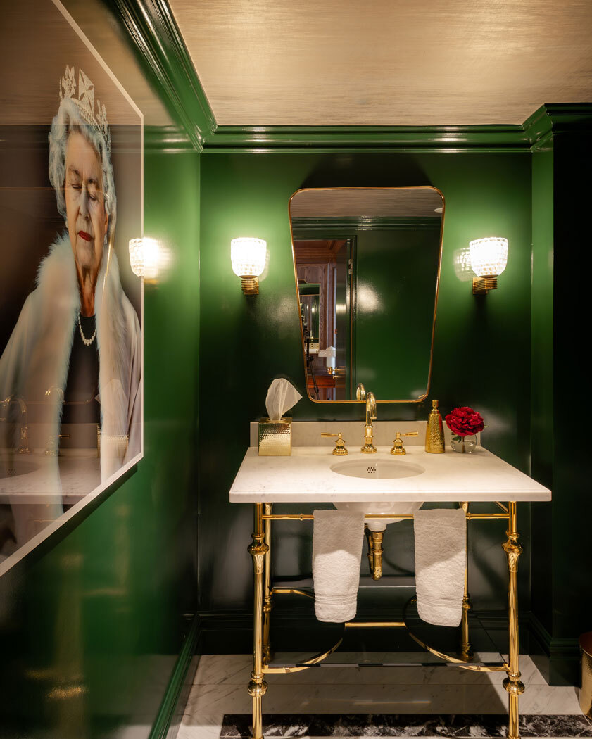 Bathroom with sink and mirror