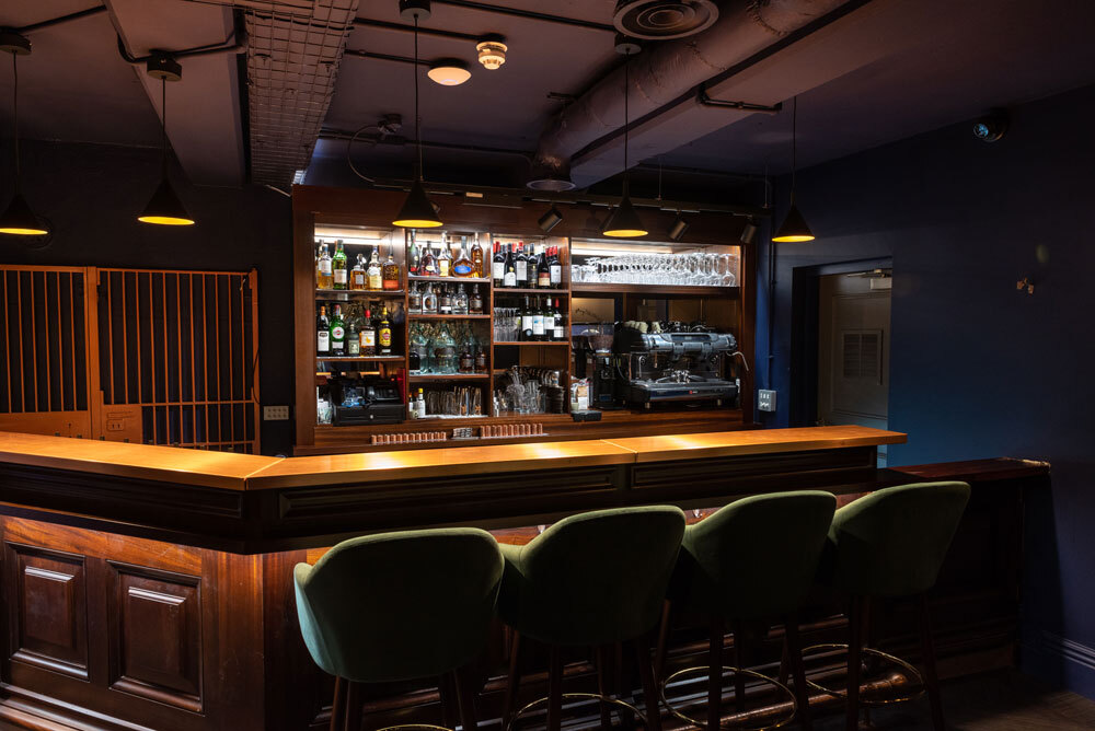 Bar area with seating