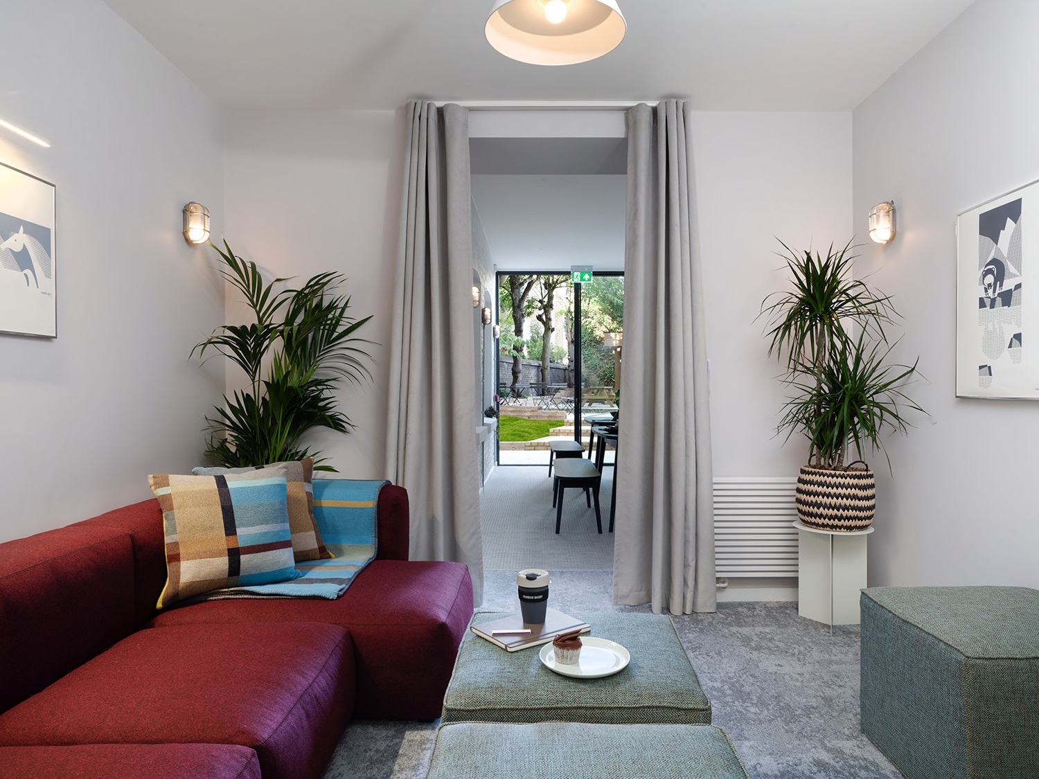 Living area with sofa