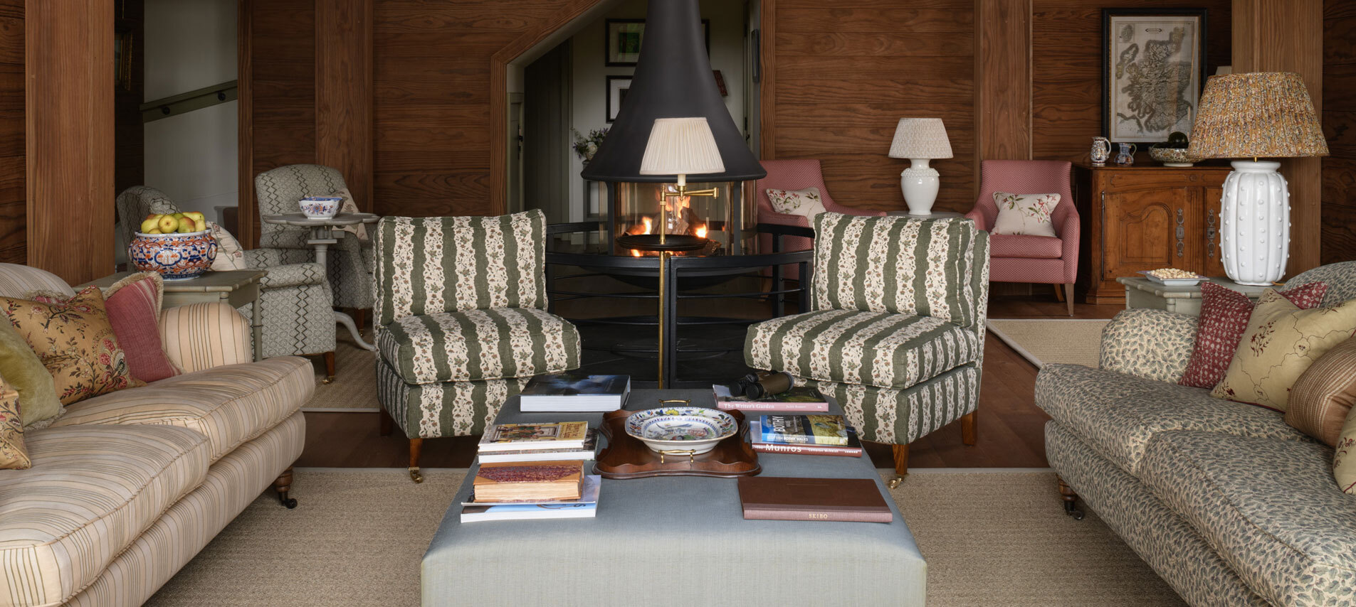 Armchairs in living room