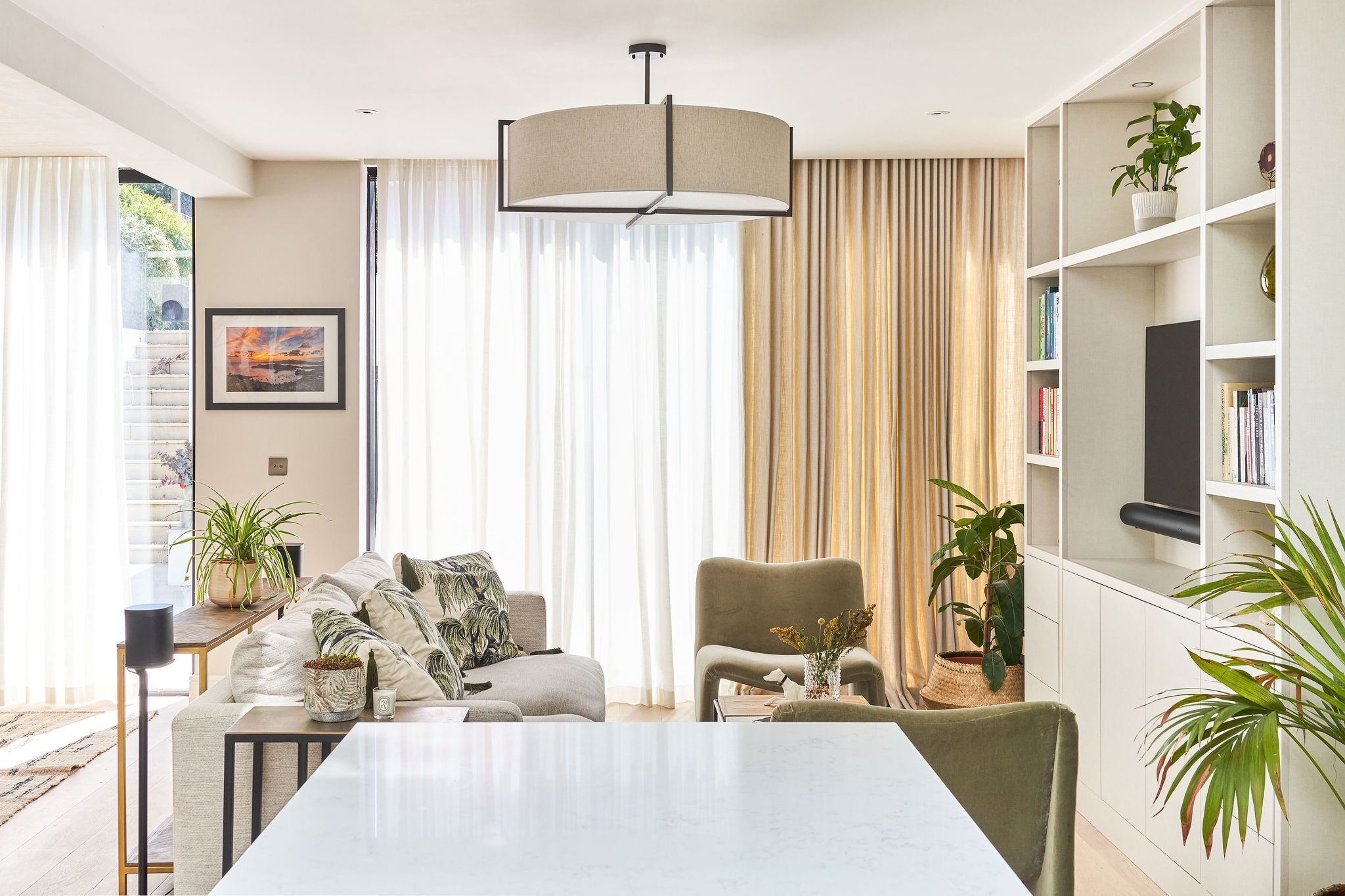 Living room design in Clapham North, full property refurbishment by Speaking of Interiors