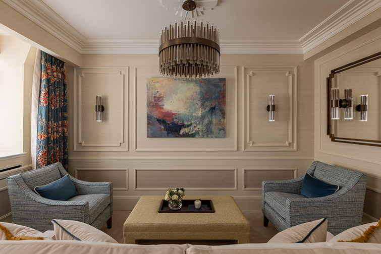 Reception Room showing Kasia Clarke 'Two Ships at Sea'