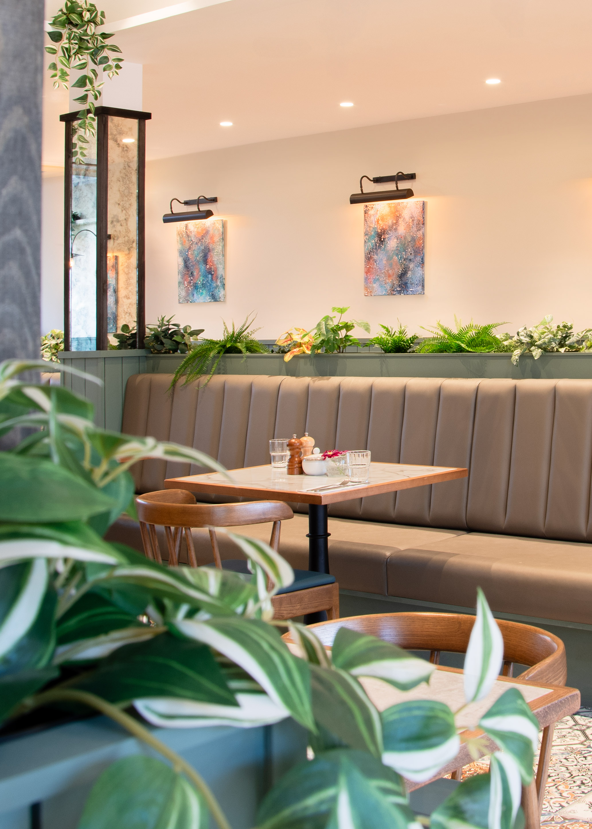 Image of banquet seating at Angelina's