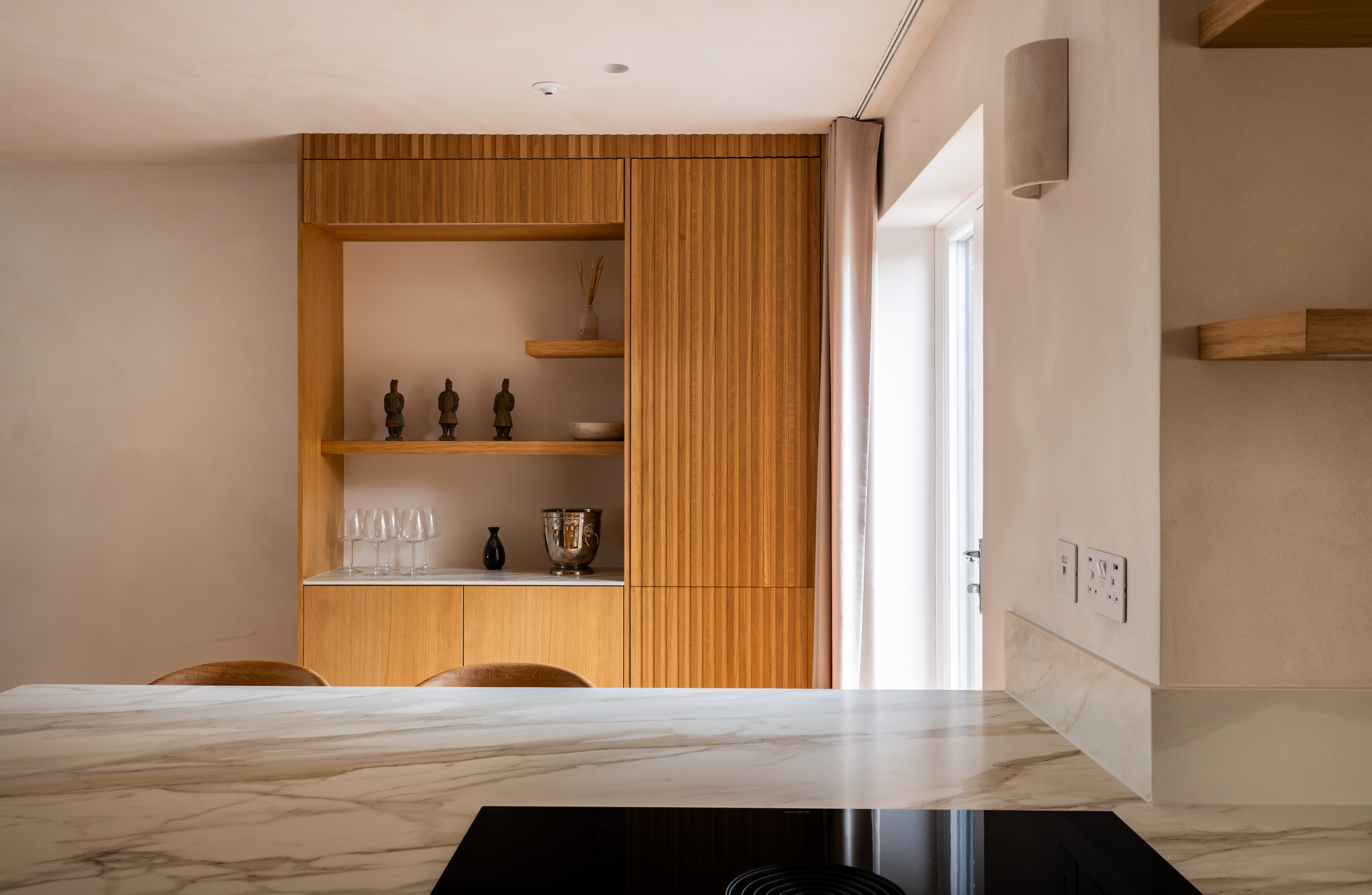 Scandinavian oak cocktail cabinet 