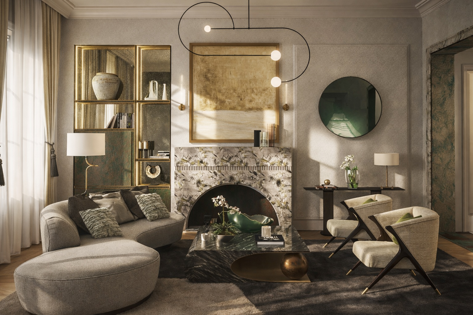 Romano Interior Architecture luxury living room