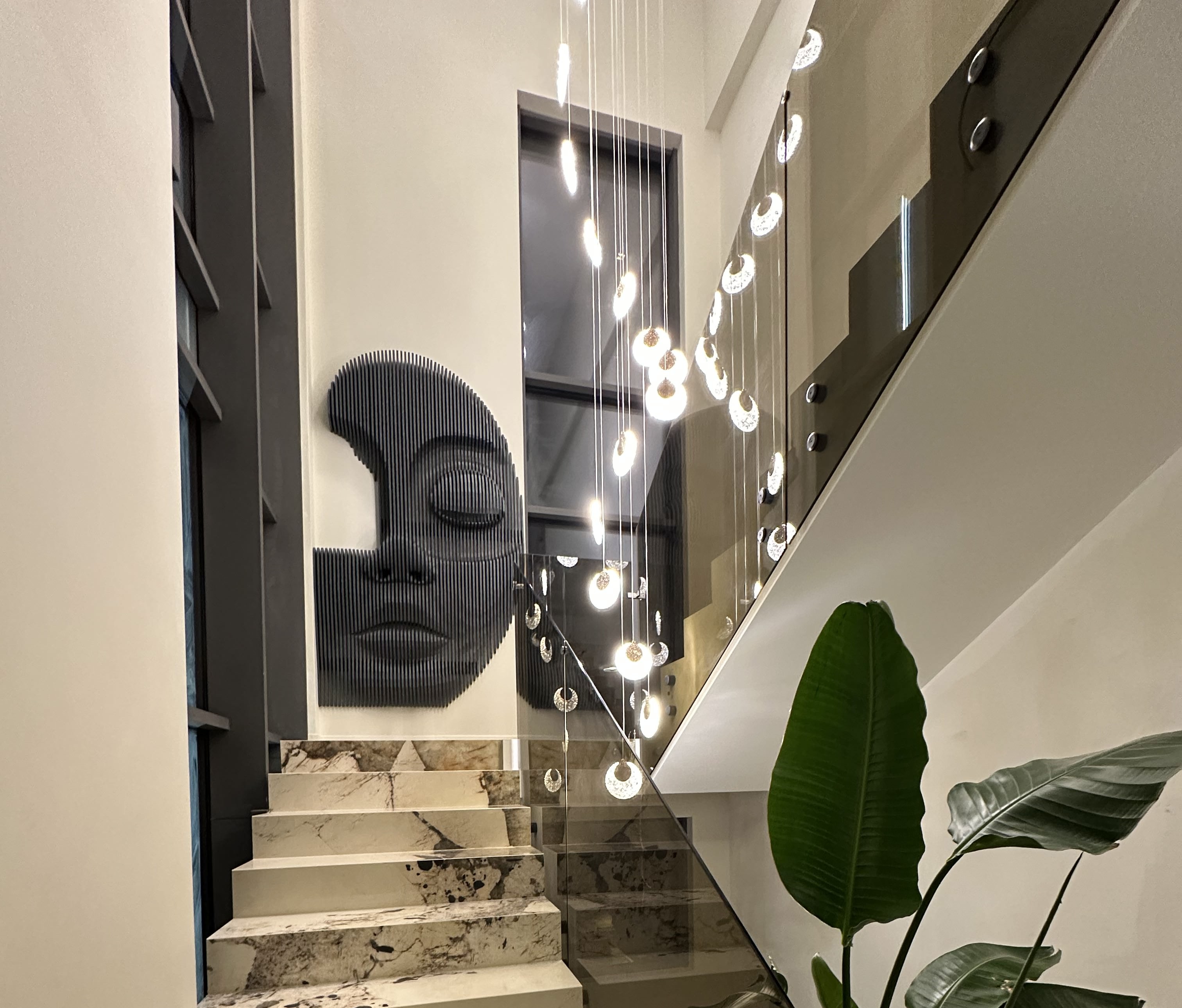 grey parametric decoration "FACE"