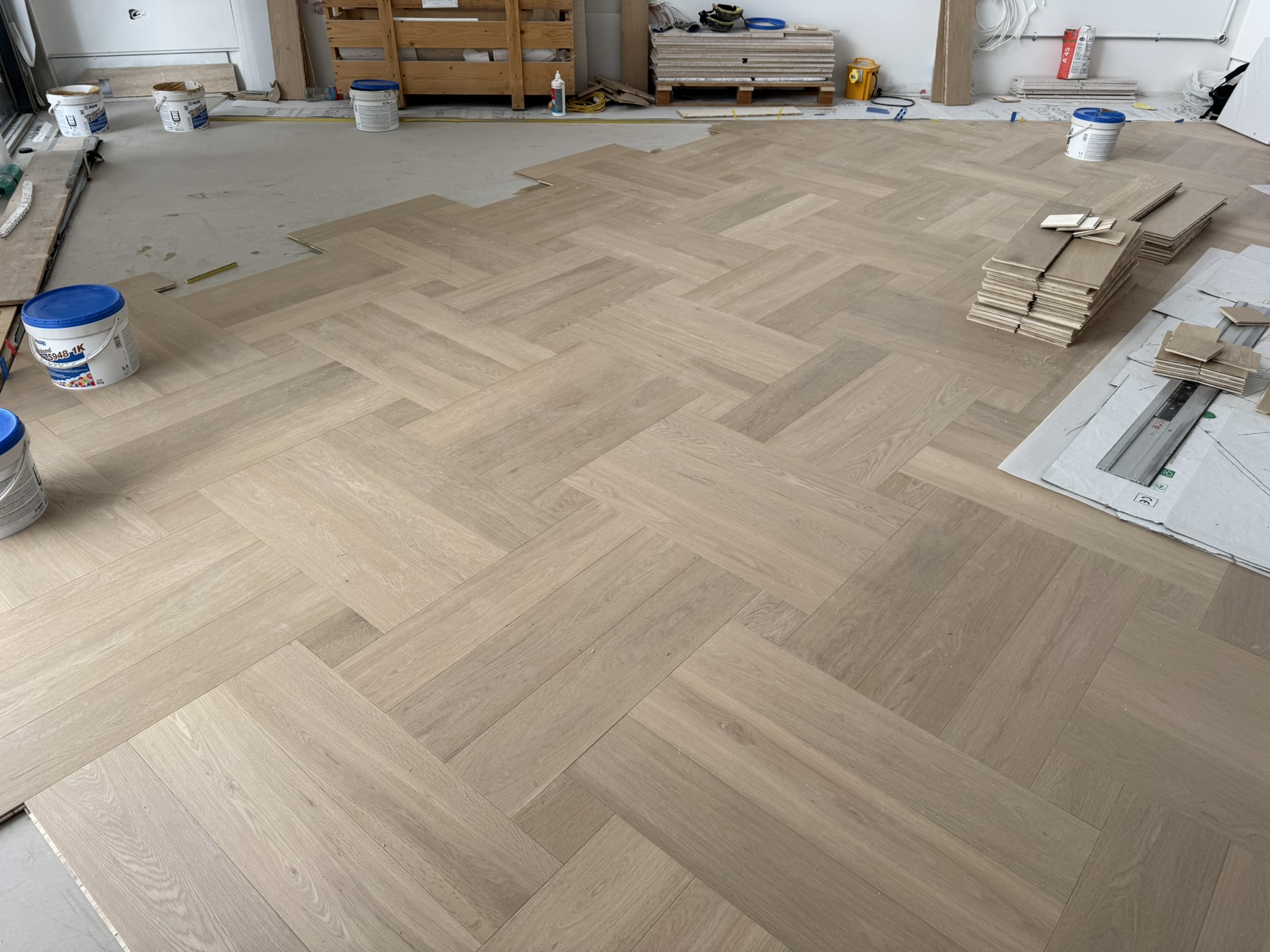 South Bank Place, in progress