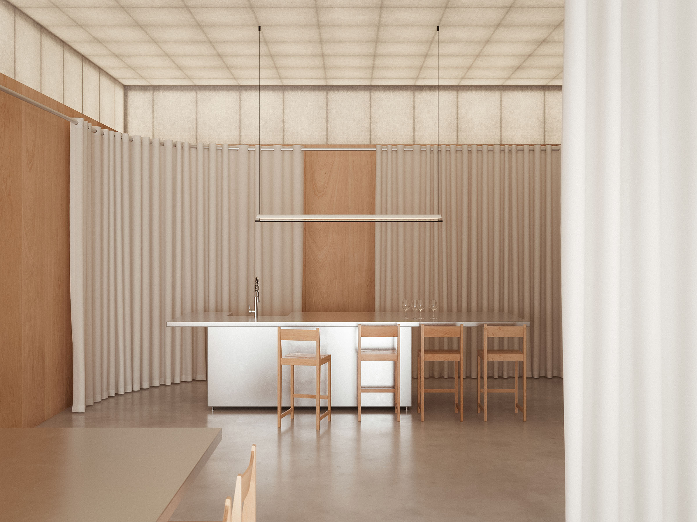 minimal Interior design of retail shop in London
