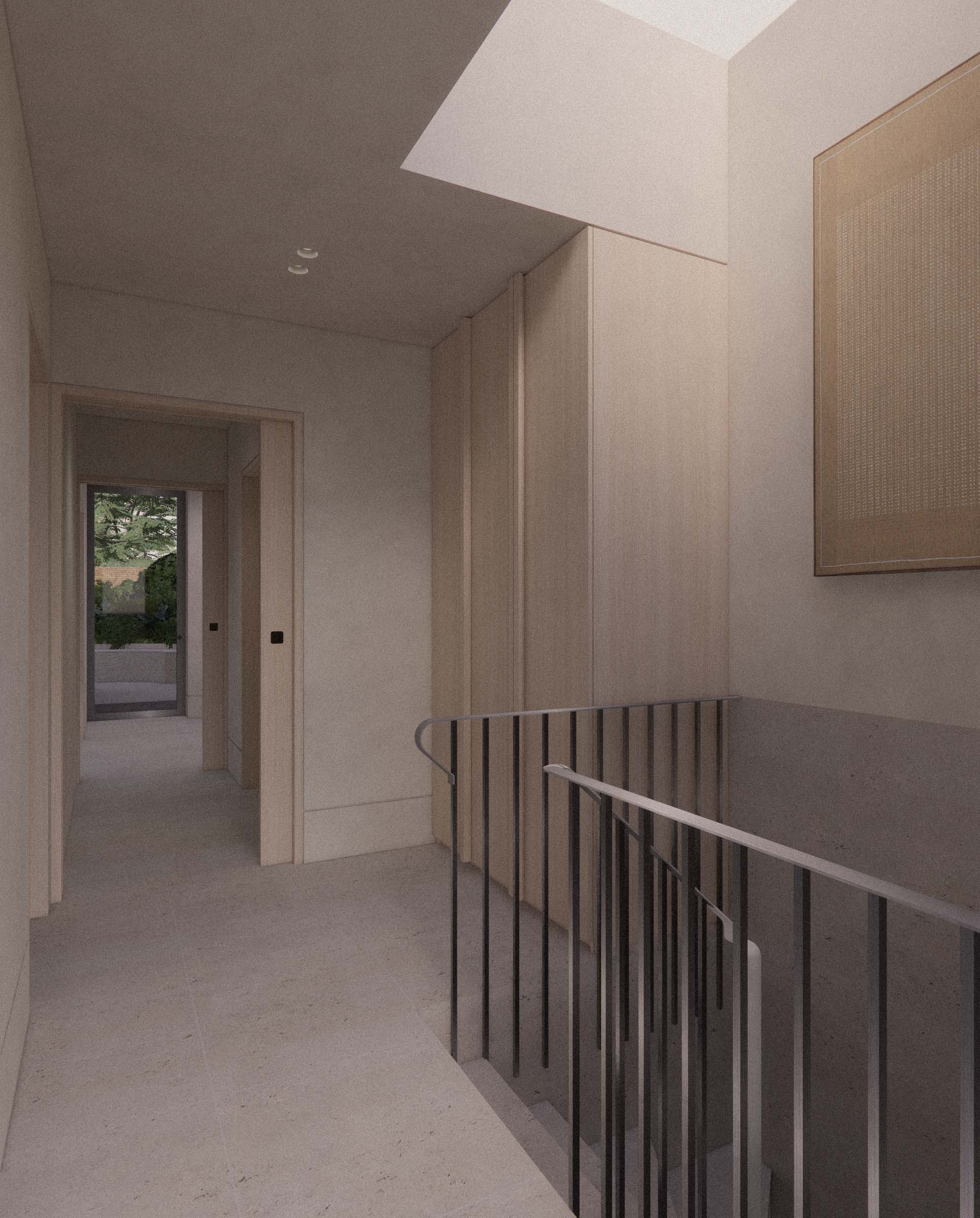 St Johns Wood architects: basement extension with bespoke staircase