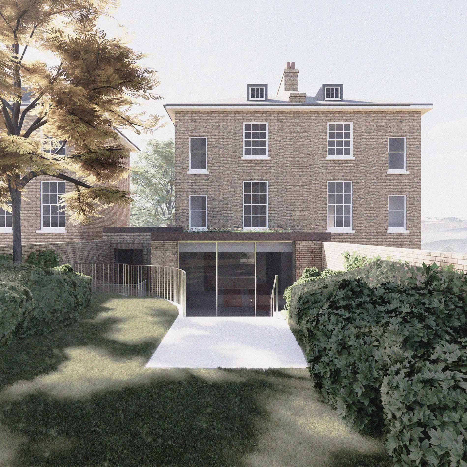 St Johns Wood architects - rear extension and side extension to a Victorian House