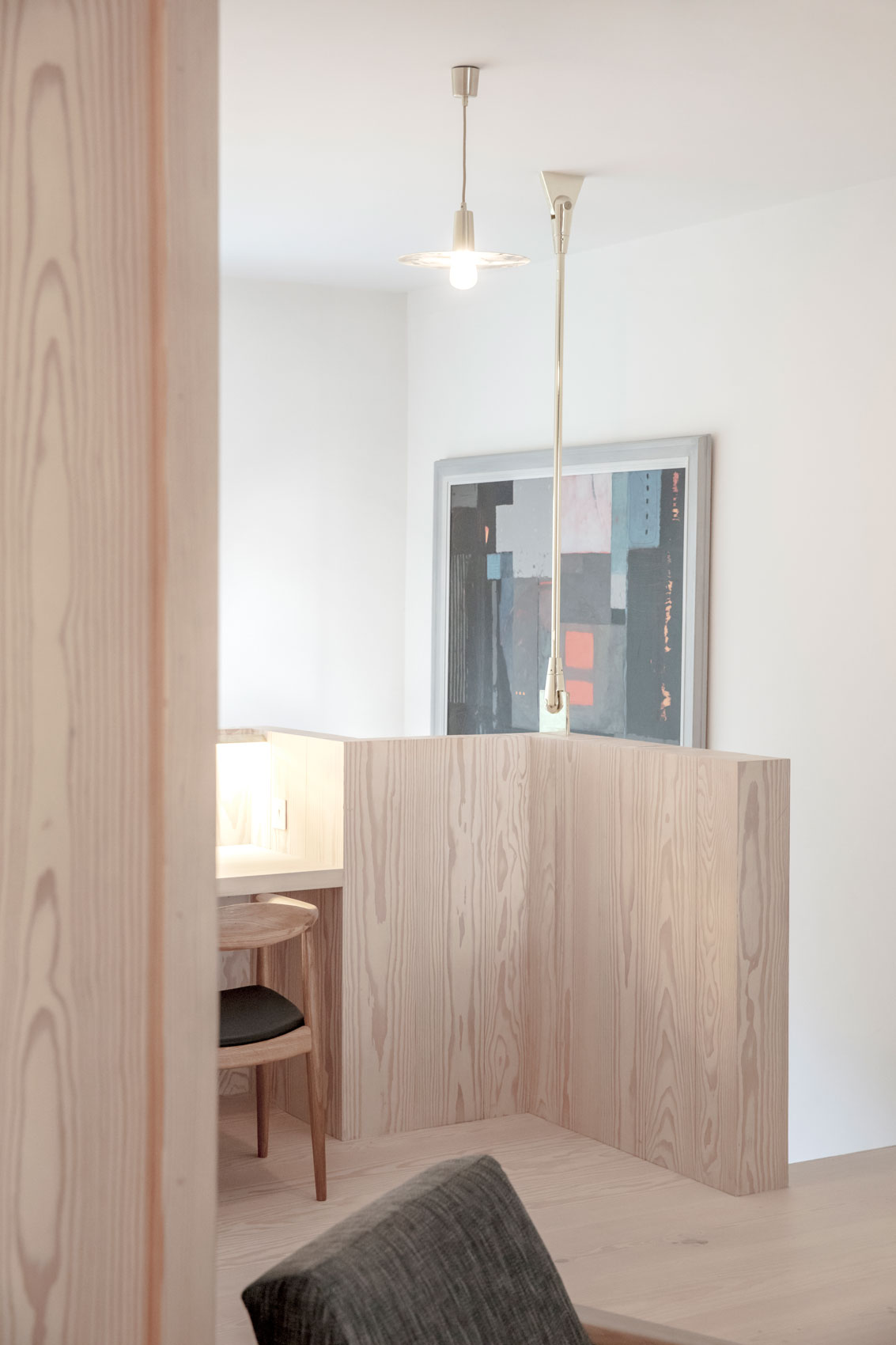 New study in a double storey house extension in Brook Green, Hammersmith & Fulham