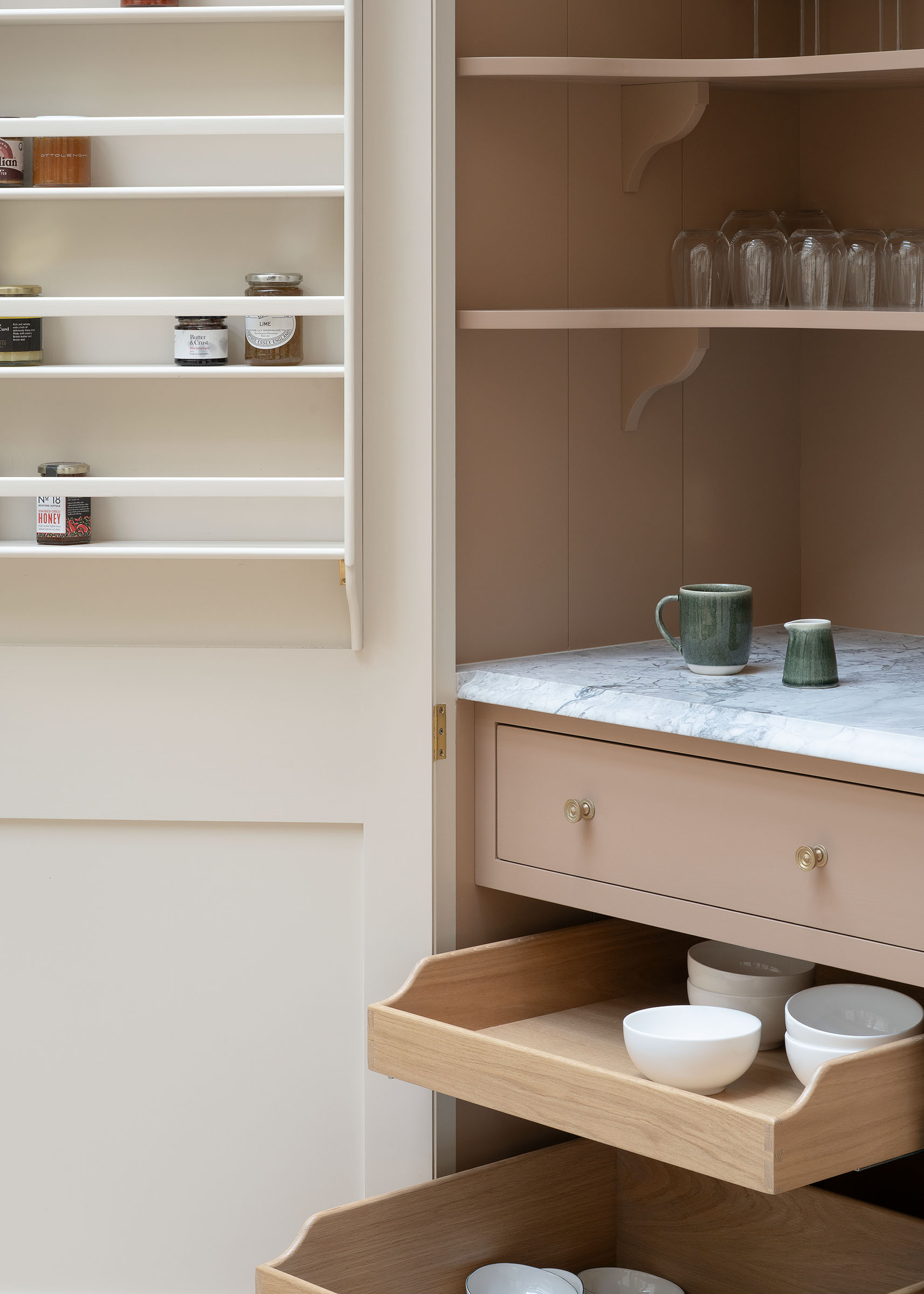 kitchen pantry design in a Grade II listed house in London