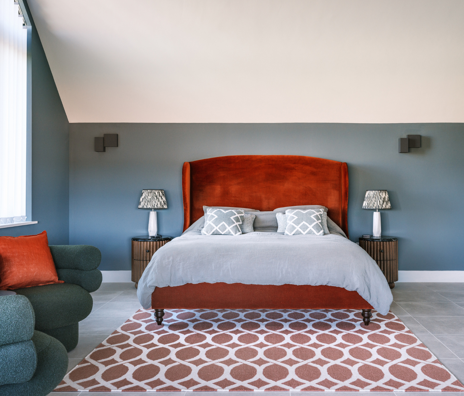 Mabel Fox Interiors - portfolio image of main bedroom design