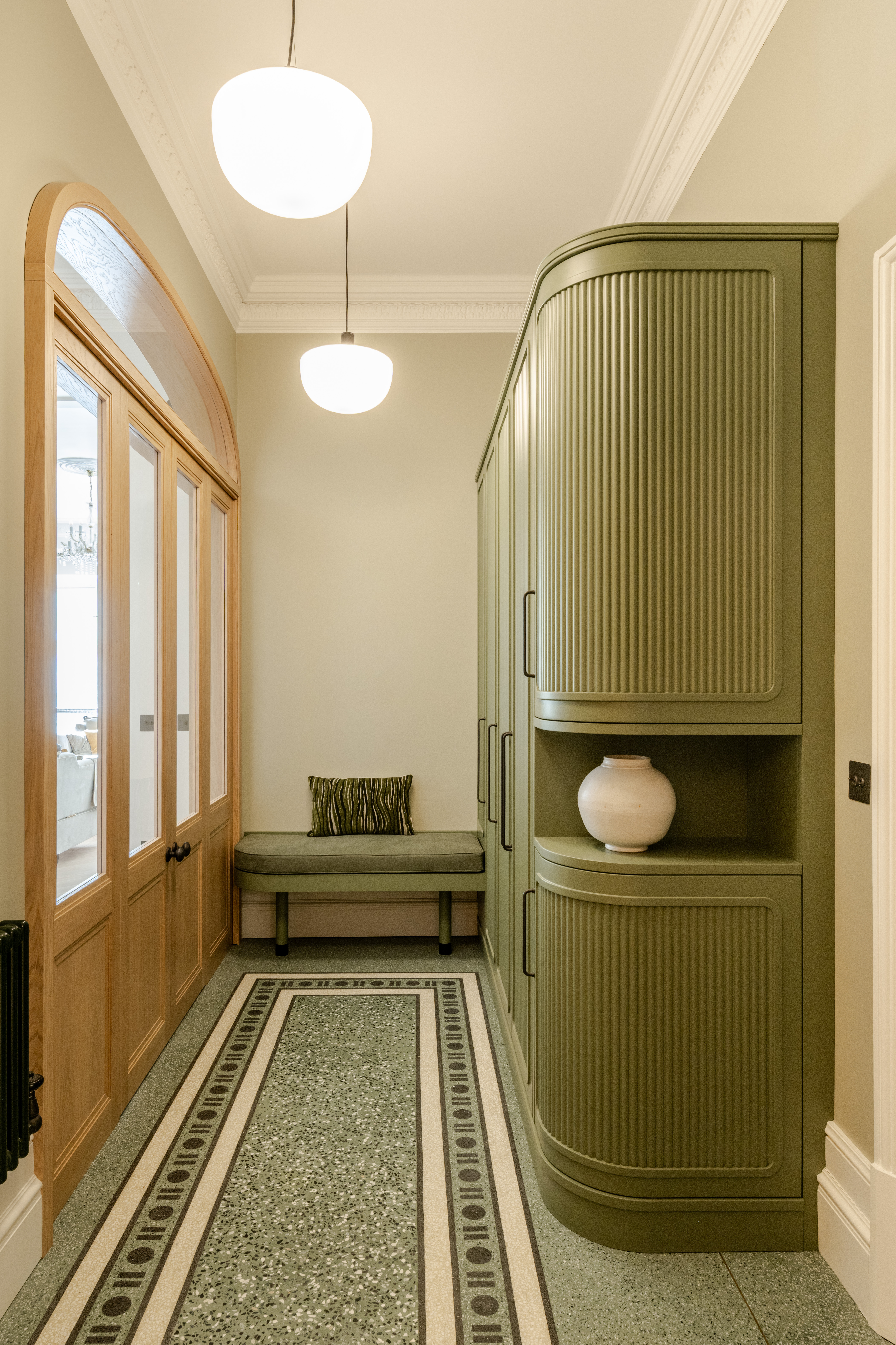 Terrazzo entrance hall & bespoke joinery