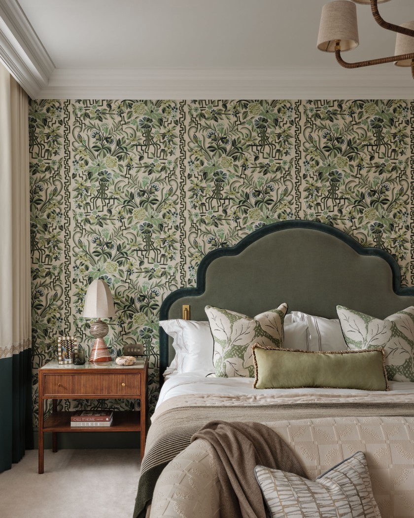Bedroom Green Wallpaper