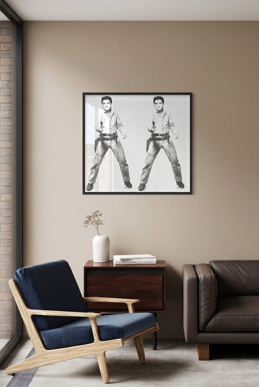 Double Elvis - Framed - Sunday B. Morning