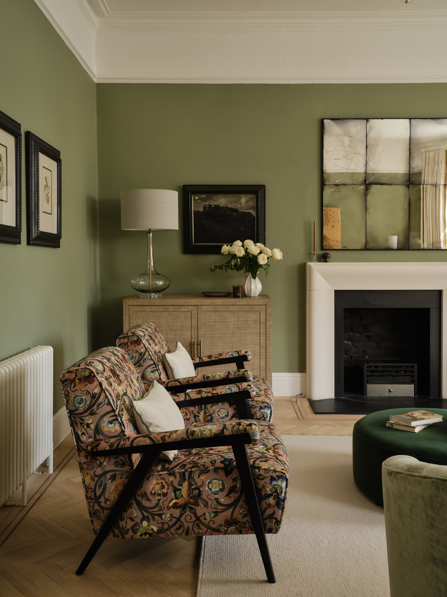 Two mid-centru modern chairs reupholstered by Origins Design