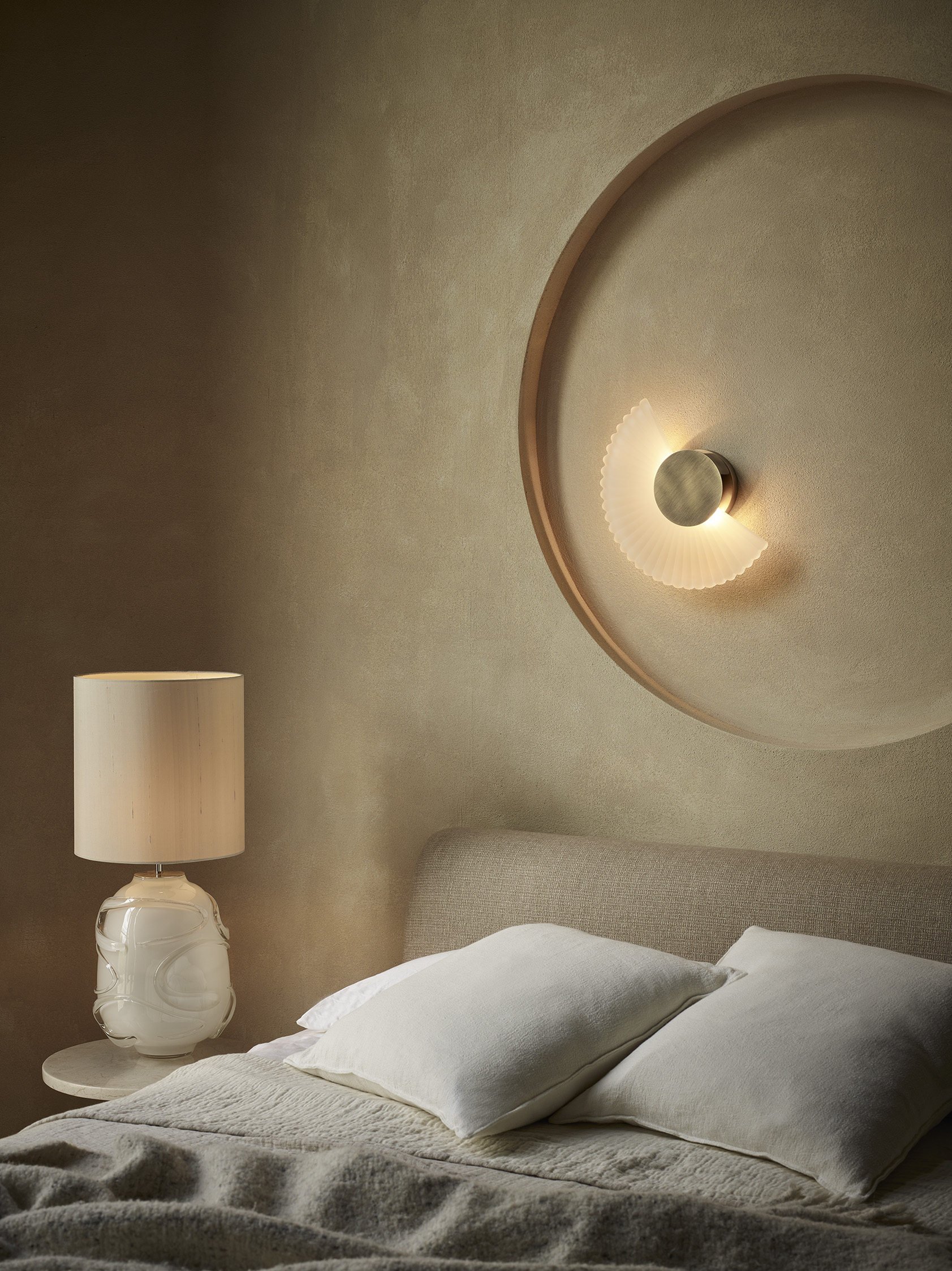 Waltz Table Lamp and Starburst Wall Light