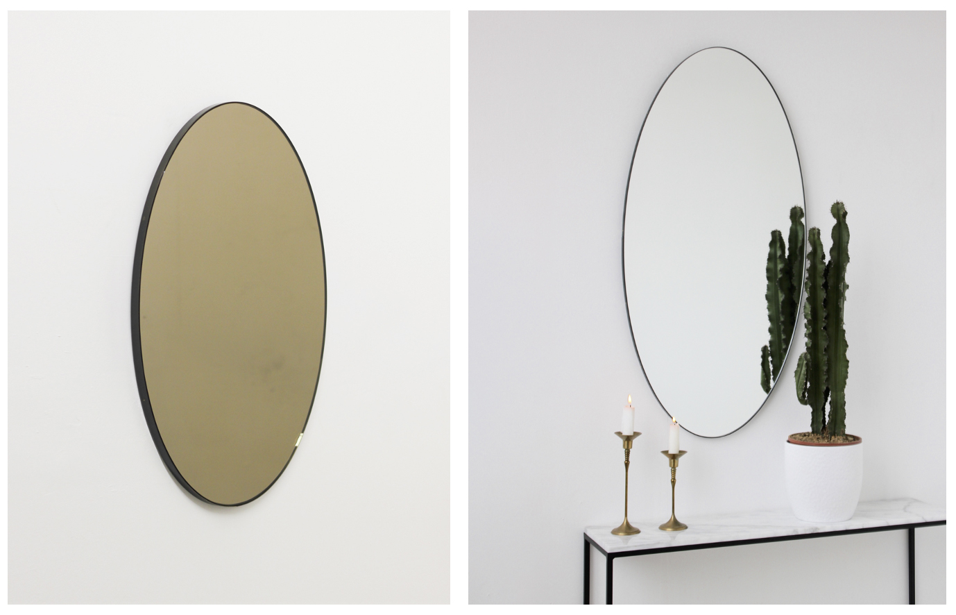 Alguacil & Perkoff Handcrafted Oval Mirror