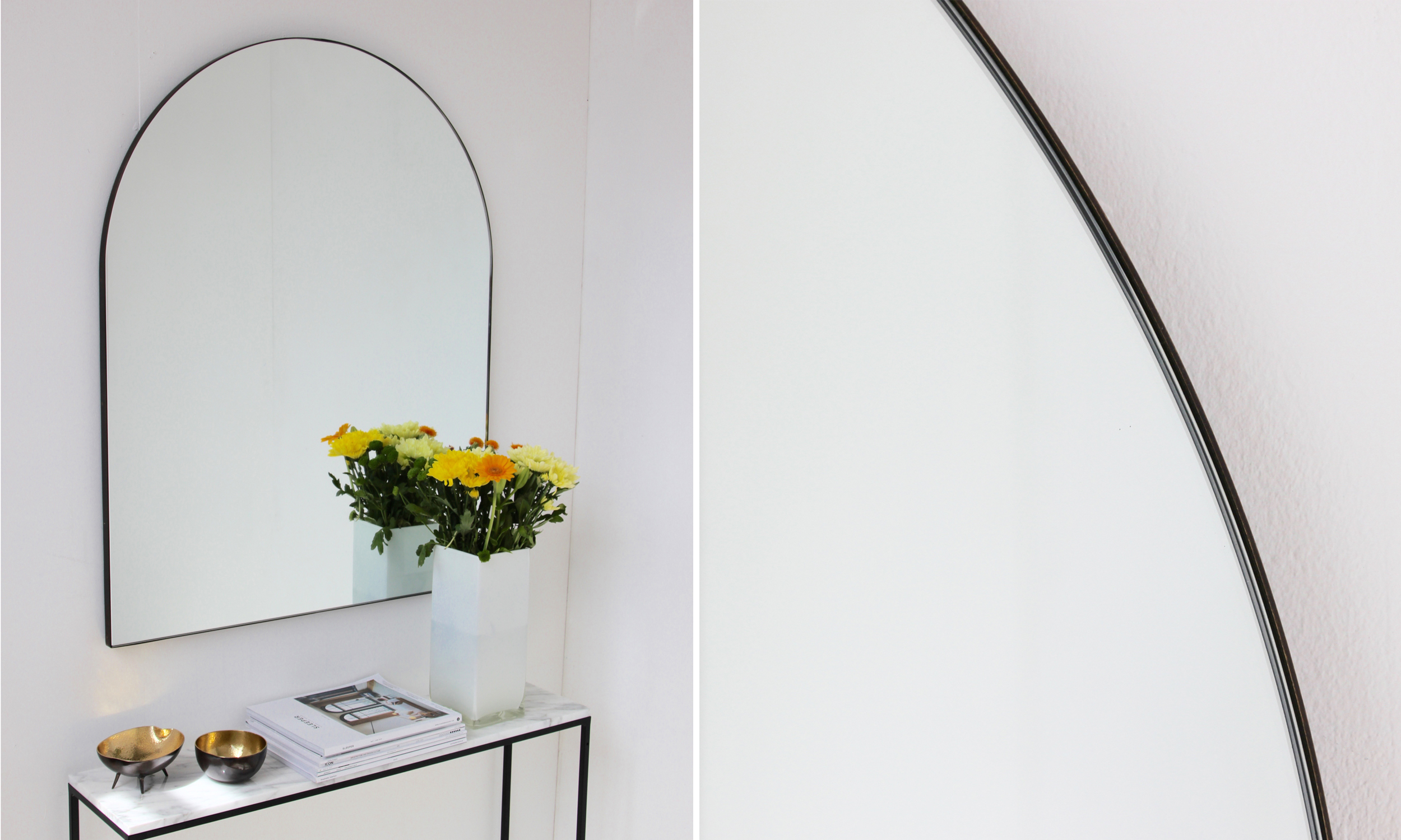 Alguacil & Perkoff Bespoke Contemporary Arched Mirrors