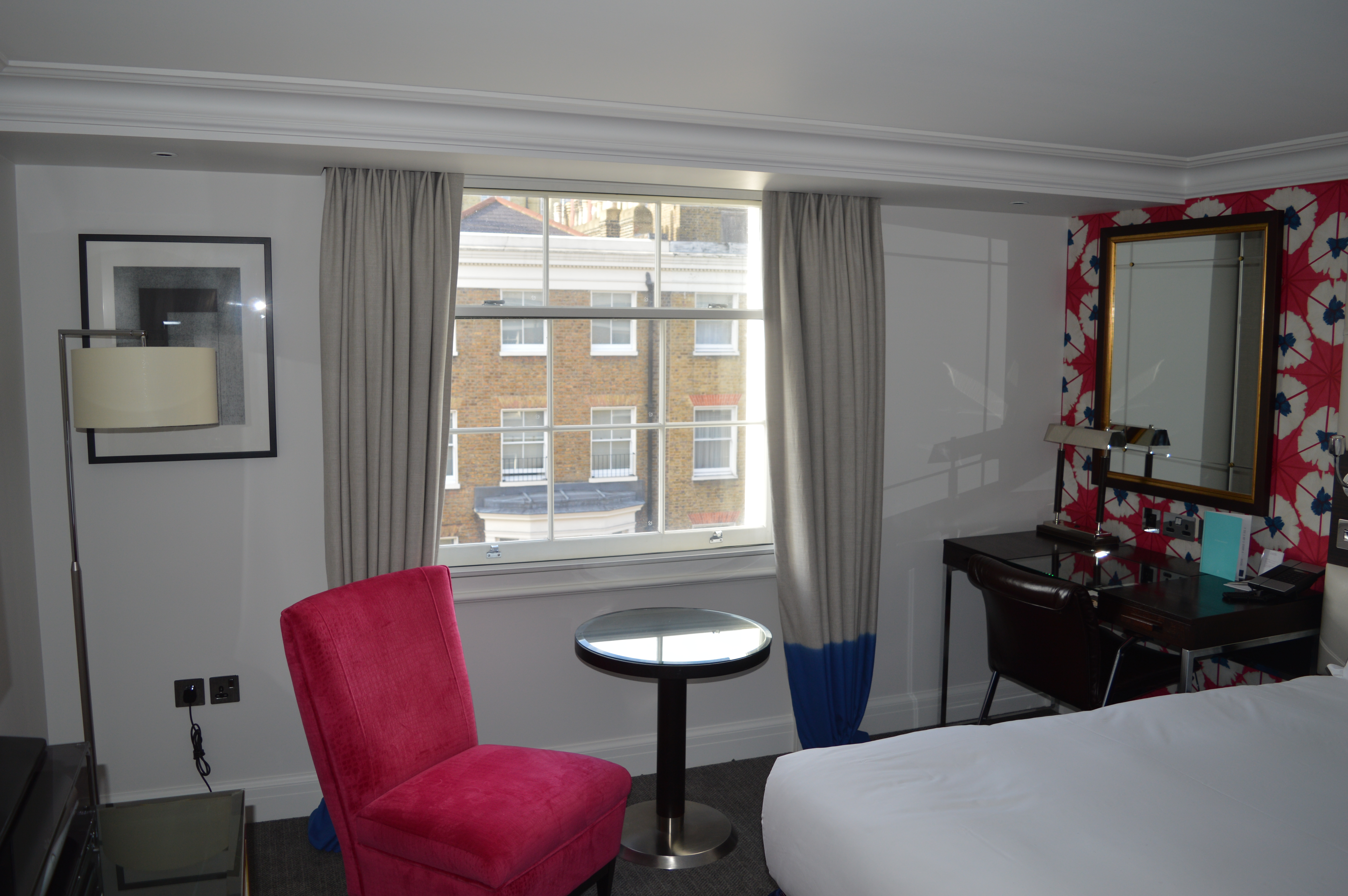 Guest room at The Arch Hotel, London with Selectaglaze secondary glazing