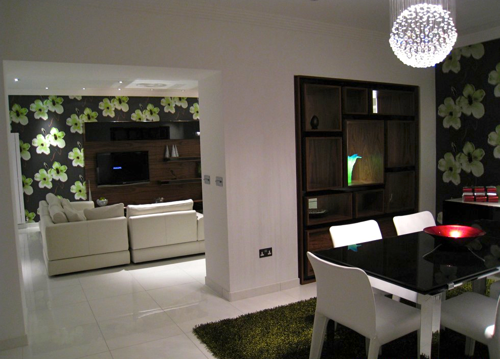 The dining area is linked to the living room & provides a welcoming entertaining area